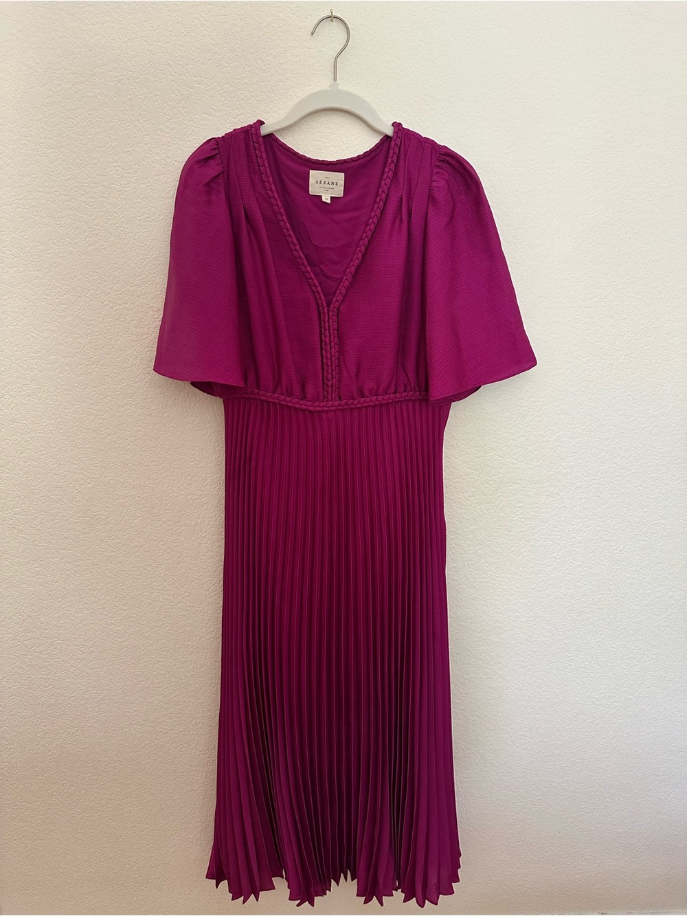 Sézane Florencia Dress in Fuchsia